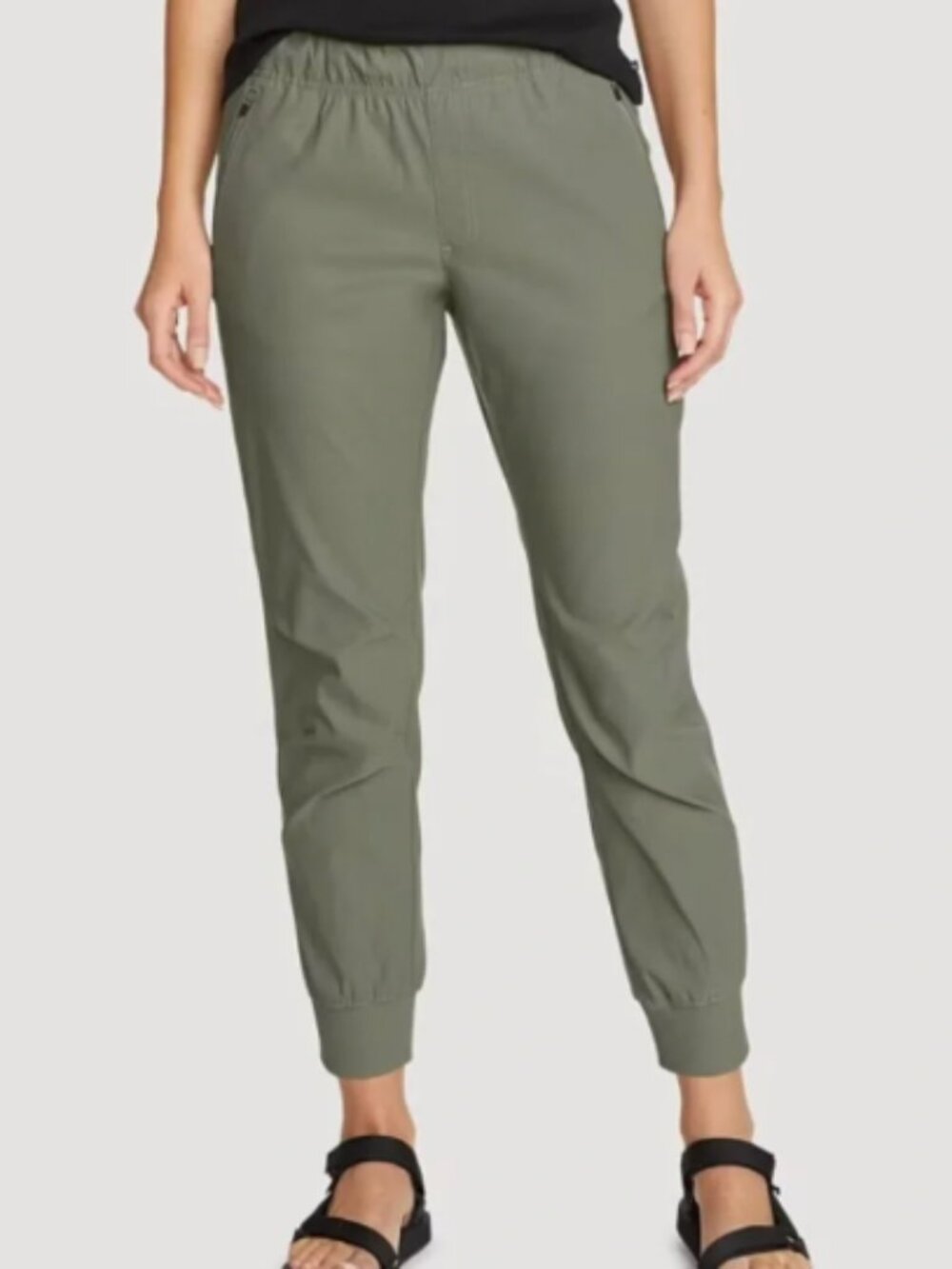 Eddie Bauer Rainier Jogger Pants, Olive Green - Size 12
